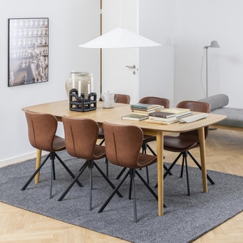 Jedálenský stôl MONTREUX 2 dub/prírodná 7