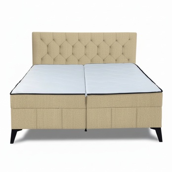 Posteľ s matracom MONTY II béžová, 160x200 cm 4