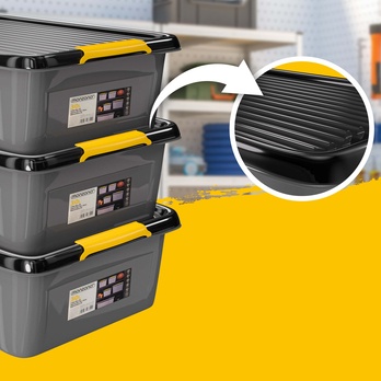 Úložný box  MONZA sivá, 30 l 2