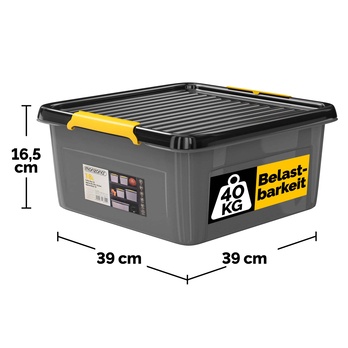 Úložný box  MONZA sivá, 18 l 4