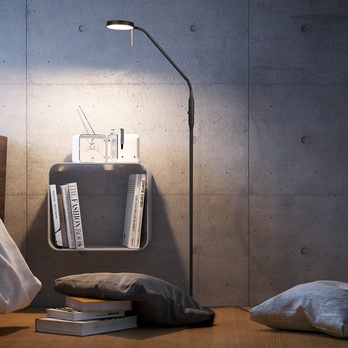 Stojacia lampa MONZA čierna 1