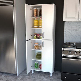 Viacúčelová skriňa MOO biela 4