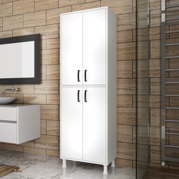 Viacúčelová skriňa MOO biela 5