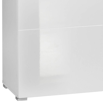 Komoda MOON 4 biela/biela vysoký lesk 3