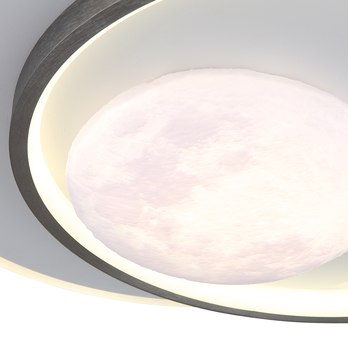 Stropné svietidlo MOON čierna/sivá 2