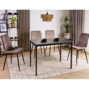 Jedálenský stôl MORAU čierna 1