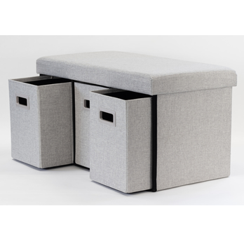 Úložný box MOREEN sivá, šírka 76 cm 2