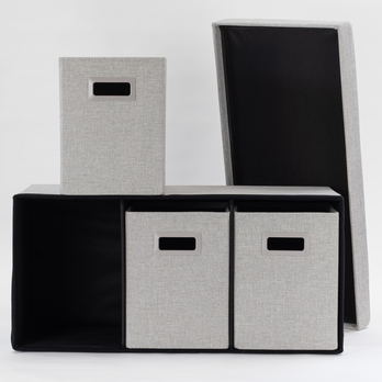 Úložný box MOREEN sivá, šírka 76 cm 3