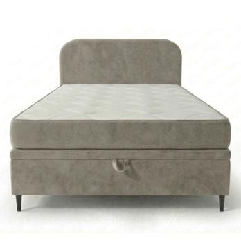 Posteľ s matracom MOREVIEW sivobéžová, 120x200 cm 3