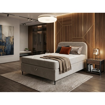 Posteľ s matracom MOREVIEW taupe, 120x200 cm 1