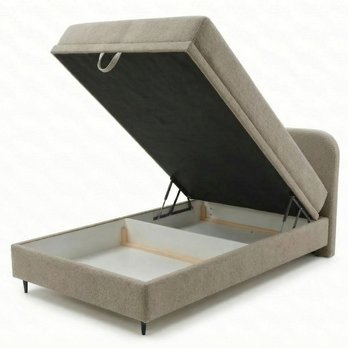 Posteľ s matracom MOREVIEW taupe, 120x200 cm 2