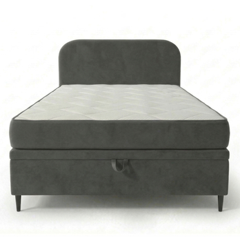 Posteľ s matracom MOREVIEW tmavosivá, 120x200 cm 3