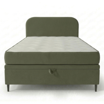 Posteľ s matracom MOREVIEW olivová, 120x200 cm 3
