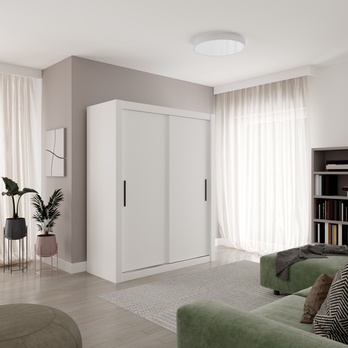 Šatníková skriňa MORTEN biela 1