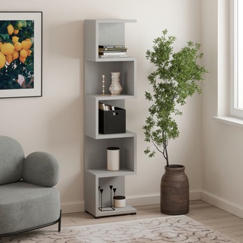 Regál MORTEN sivá 1