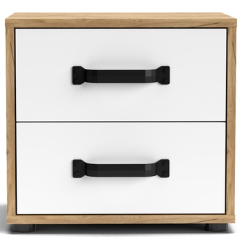 Nočný stolík MOSSO MO1 dub craft/biela 3
