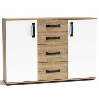 Komoda MOSSO MO3 dub craft/biela 2