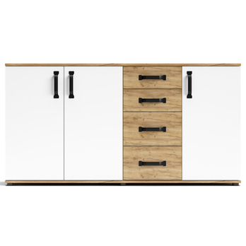 Komoda MOSSO MO5 dub craft/biela 3