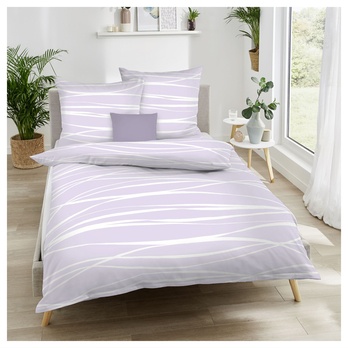 Posteľná bielizeň MOTION COLORS fialová/biela, 70x90 a 140x200 cm 1