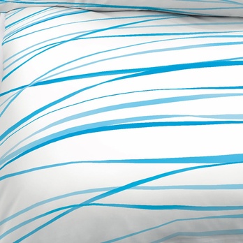 Posteľná bielizeň MOTION WAVES tyrkysová, 70x90 a 140x200 cm 2