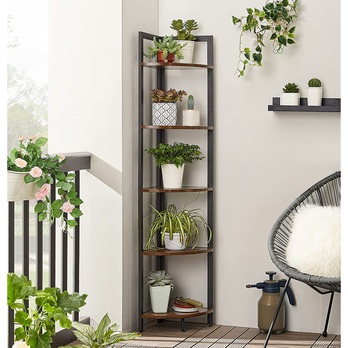 Regál MULTI hnedá/čierna 3