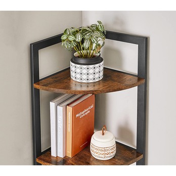 Regál MULTI hnedá/čierna 5