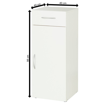 Komoda s košom na bielizeň MULTIRAUMKONZEPT 324 biela 6