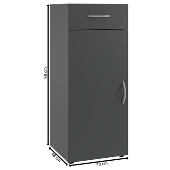 Komoda  MULTIRAUMKONZEPT 327 grafitová 1