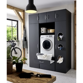 Skriňa na práčku MULTIRAUMKONZEPT 672 grafitová 1