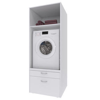 Skriňa na práčku MULTIRAUMKONZEPT 672 biela 2