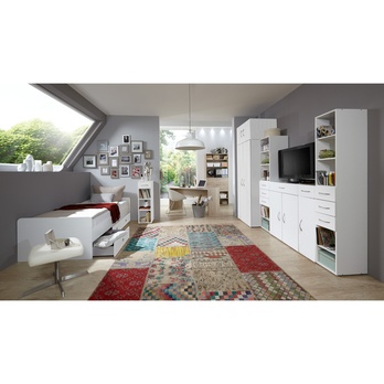 Viacúčelová skriňa MULTIRAUMKONZEPT 643, biela, 80 cm 9