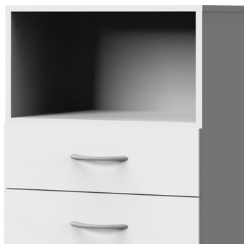 Regál MULTIRAUMKONZEPT 354, biela, šírka 30 cm 1