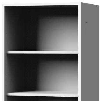 Regál MULTIRAUMKONZEPT 375, biela, šírka 45 cm 2