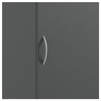 Viacúčelová skriňa MULTIRAUMKONZEPT 637, grafitová, šírka 30 cm 3