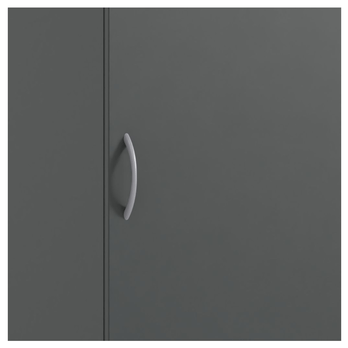 Viacúčelová skriňa MULTIRAUMKONZEPT 640, grafitová, šírka 45 cm 3