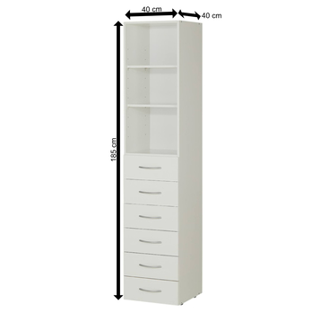 Viacúčelová komoda MULTIRAUMKONZEPT 639, biela, 40 cm 6