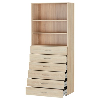 Viacúčelová komoda MULTIRAUMKONZEPT 644, dub sägerau, 80 cm 1