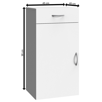 Komoda MULTIRAUMKONZEPT 307, biela, šírka 45 cm 3