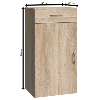 Komoda MULTIRAUMKONZEPT 307, dub sägerau, šírka 45 cm 8