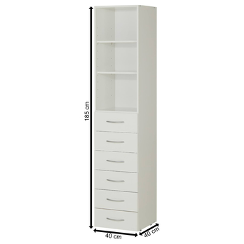 Viacúčelová komoda MULTIRAUMKONZEPT 639, biela, 40 cm 6