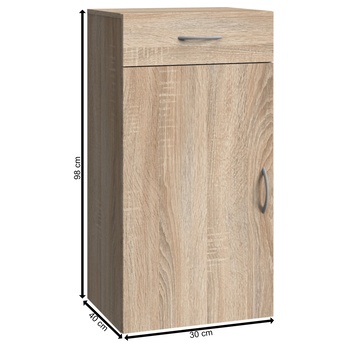 Komoda MULTIRAUMKONZEPT 300, dub sägerau, šírka 30 cm 8
