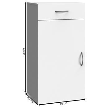 Komoda MULTIRAUMKONZEPT 308, biela, šírka 50 cm 3