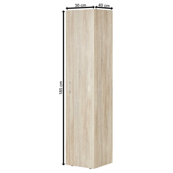 Viacúčelová skriňa MULTIRAUMKONZEPT 637, dub sägerau, 30 cm 9