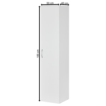 Viacúčelová skriňa MULTIRAUMKONZEPT 641, biela, 50 cm 9