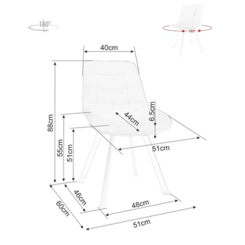 Jedálenská stolička MUNTA sivá 5