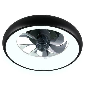 Stropné LED svietidlo s ventilátorom MUONIO čierna 1