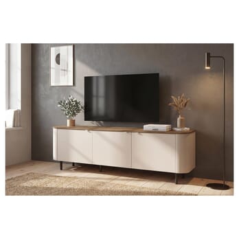 TV komoda MURANO 3DV kašmírová/tmavý dub 1