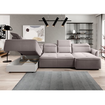 Sedacia súprava MURILLO XL ľavá, svetlohnedá 3