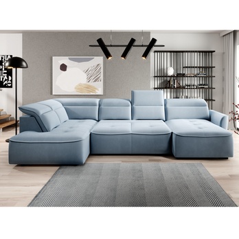 Sedacia súprava MURILLO XL ľavá, svetlomodrá 2