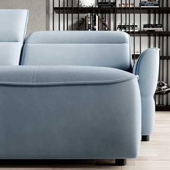 Sedacia súprava MURILLO XL ľavá, svetlomodrá 4